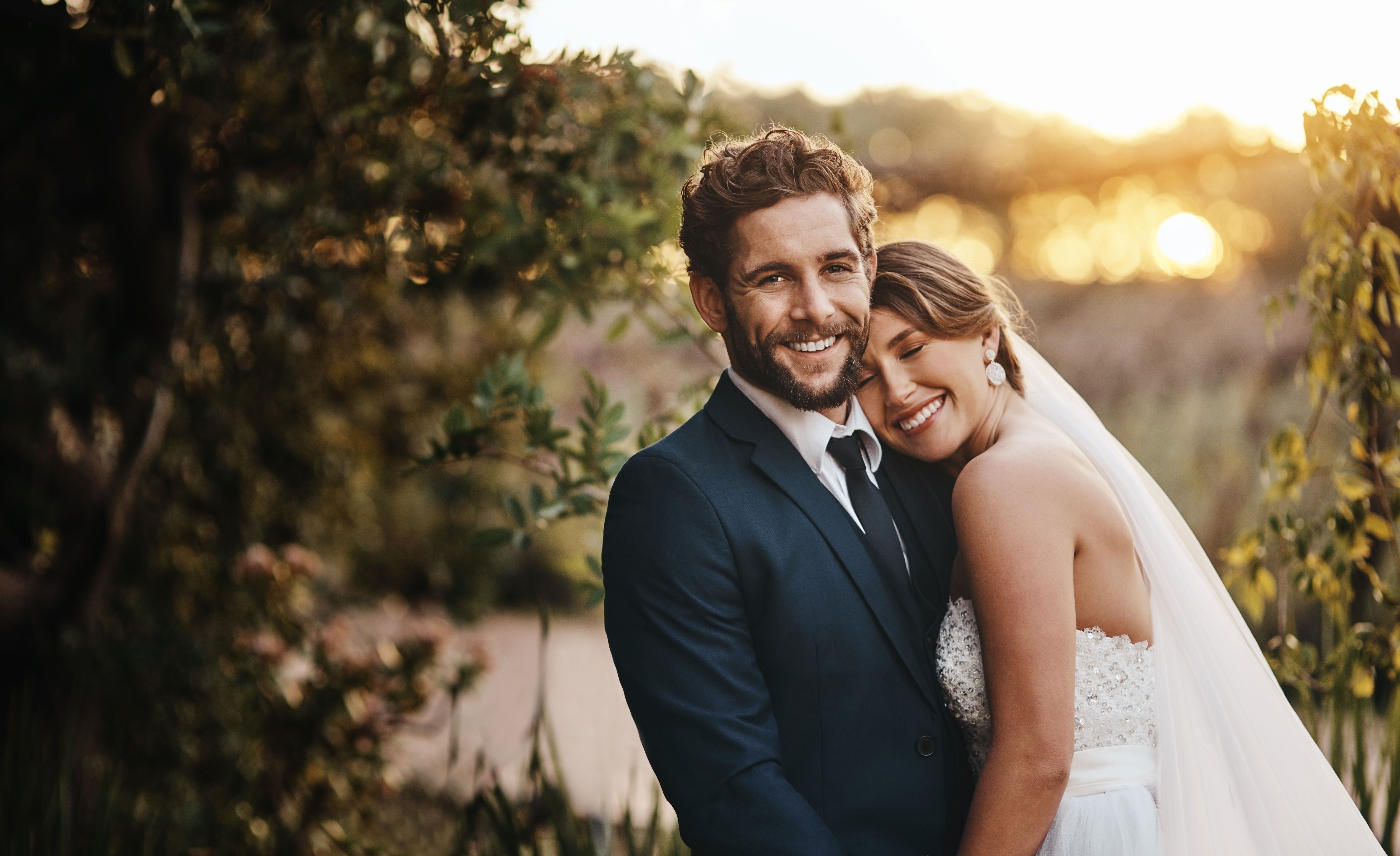 happy couple wedding
